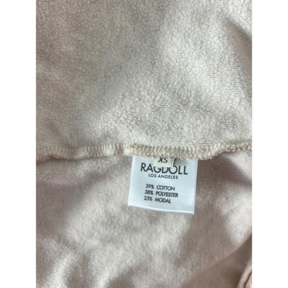 Y2K RAGDOLL Los Angeles Leopard Print Cozy Hooded Sweatshirt Pullover Women's XS - Picture 7 of 7